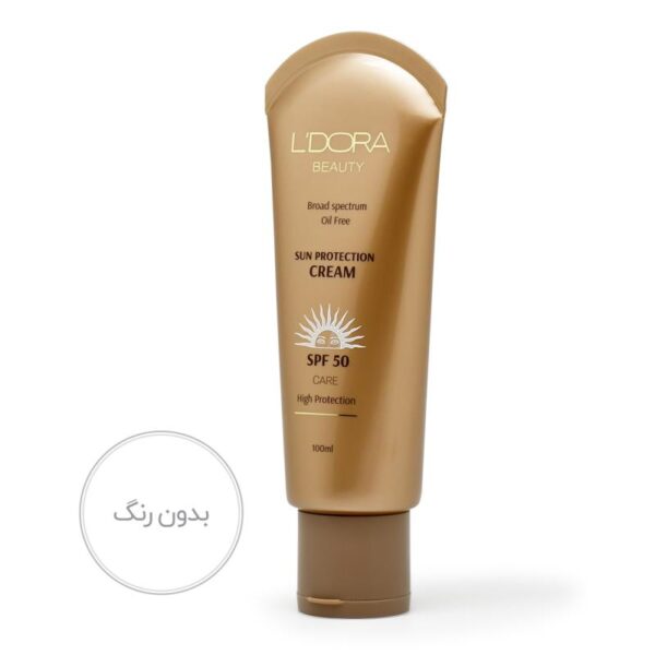 کرم ضدآفتاب بدون رنگ و فاقد چربی SPF50 لدورا 100 میلی لیتر
