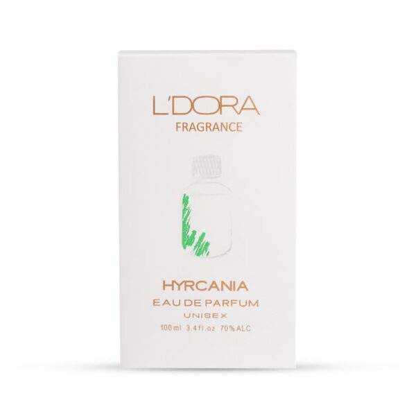 عطر HYRCANIA جعبه v ادوپرفیوم مدل HYRCANIA لدورا فرگرنس 100 میلی‌لیتر